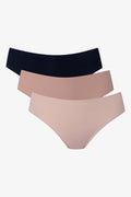 3 Pack Bonded Brazilian Panties Black And Natural