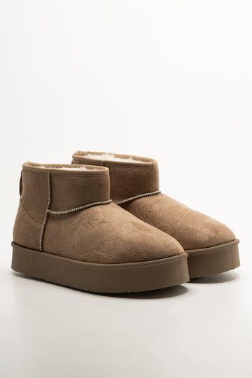 Low Cut Comfort Boots Natural