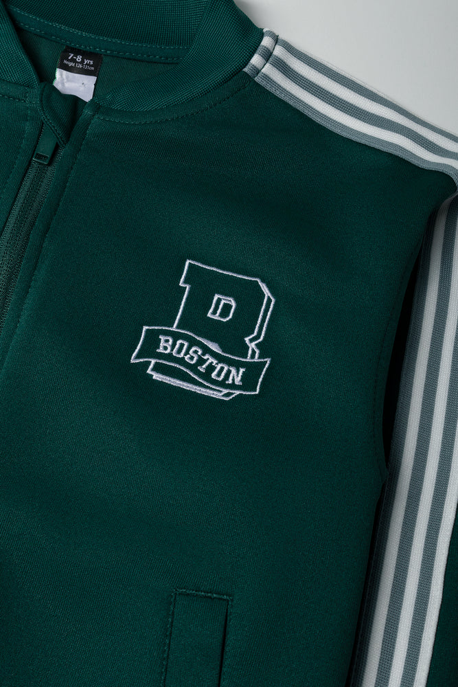 Boston Printed Tracktop Green