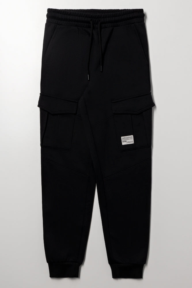 Cargo Trackpants Black