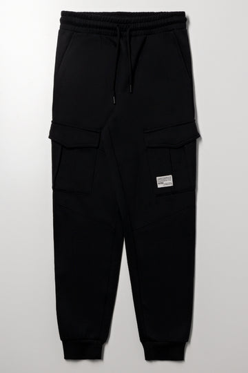 Cargo Trackpants Black