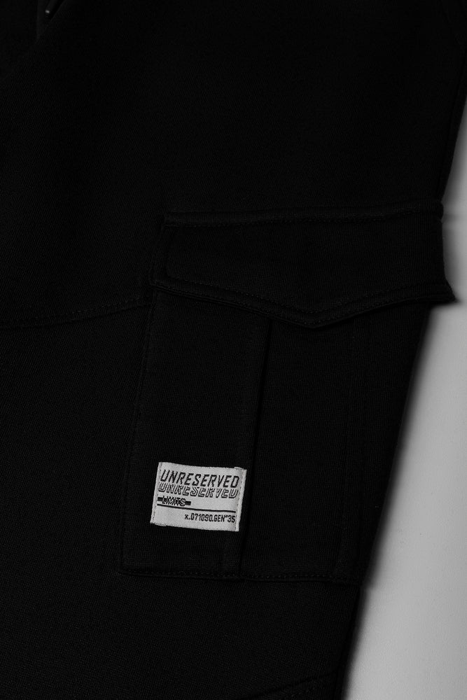 Cargo Trackpants Black