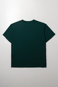Oversized Graphic T-Shirt Dark Green (4)
