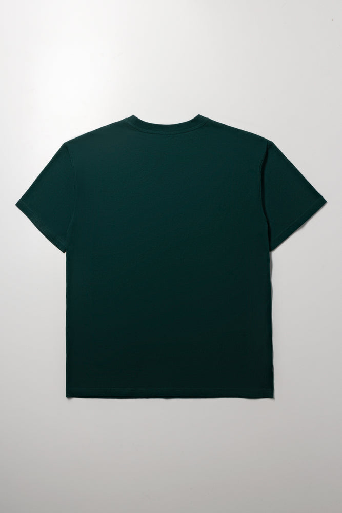 Oversized Graphic T-Shirt Dark Green (5)