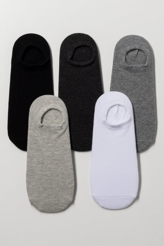 5 Pack Footliner Socks Multicolour (1)