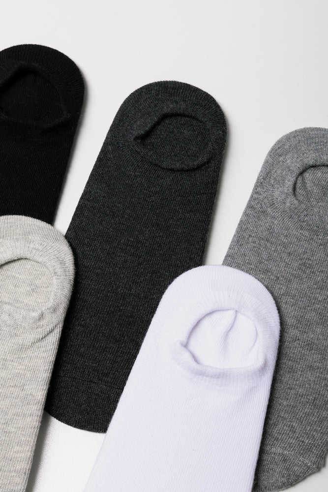 5 Pack Footliner Socks Multicolour (3)
