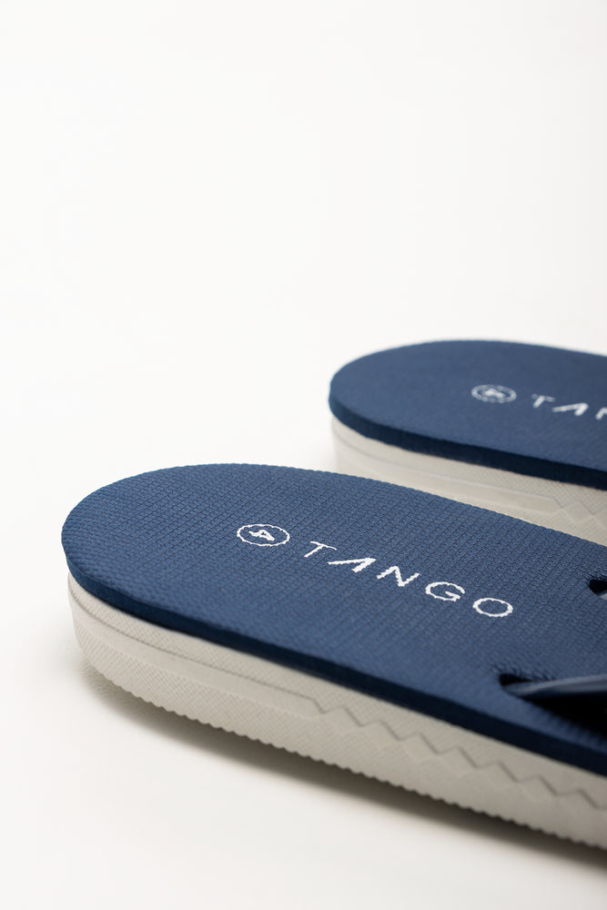 Diamante Flip Flops Navy (3)