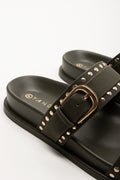 Studded Sandals Dark Green (3)