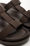 T-Bar Buckle Sandals Chocolate (2)