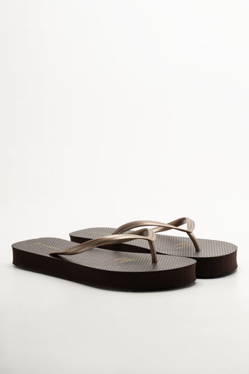 Platform Flip Flop Brown