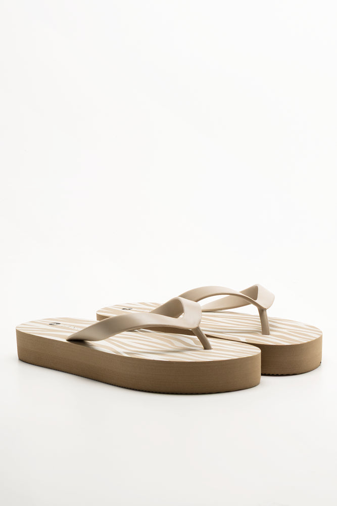 Platform Flip Flops Natural