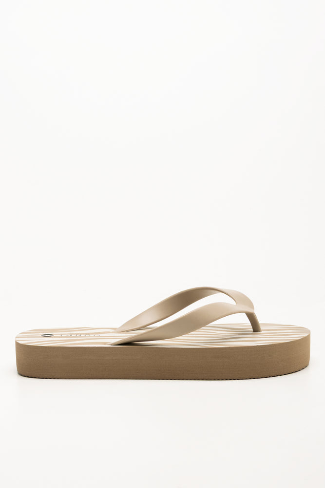 Platform Flip Flops Natural (1)