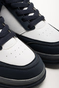 High Top Sneakers Navy And White (2)