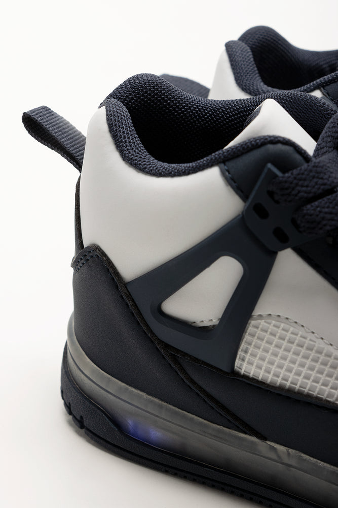 High Top Sneakers Navy And White (3)