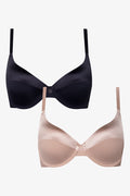 2 Pack T-Shirt bras Black And Natural (1)