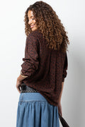 Leopard Long Sleeve Shirt Brown (2)