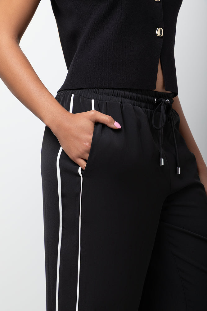 Pants with Side Piping Black (3)