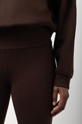 Wide Waist Leggings Chocolate (3)