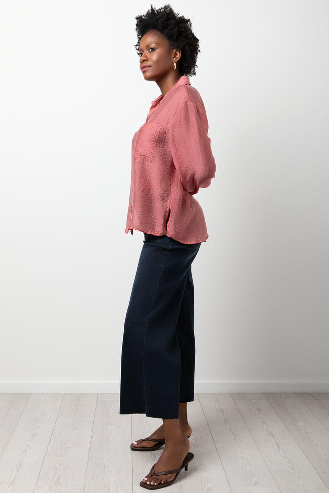 Sheer Long Sleeve Shirt Pink (1)