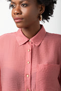 Sheer Long Sleeve Shirt Pink (3)