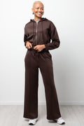 Wideleg Knit Jogger Brown
