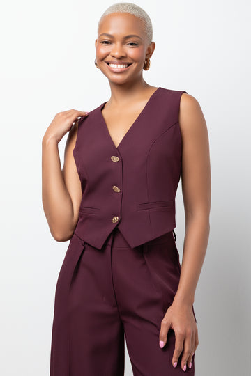 Waistcoat Burgundy