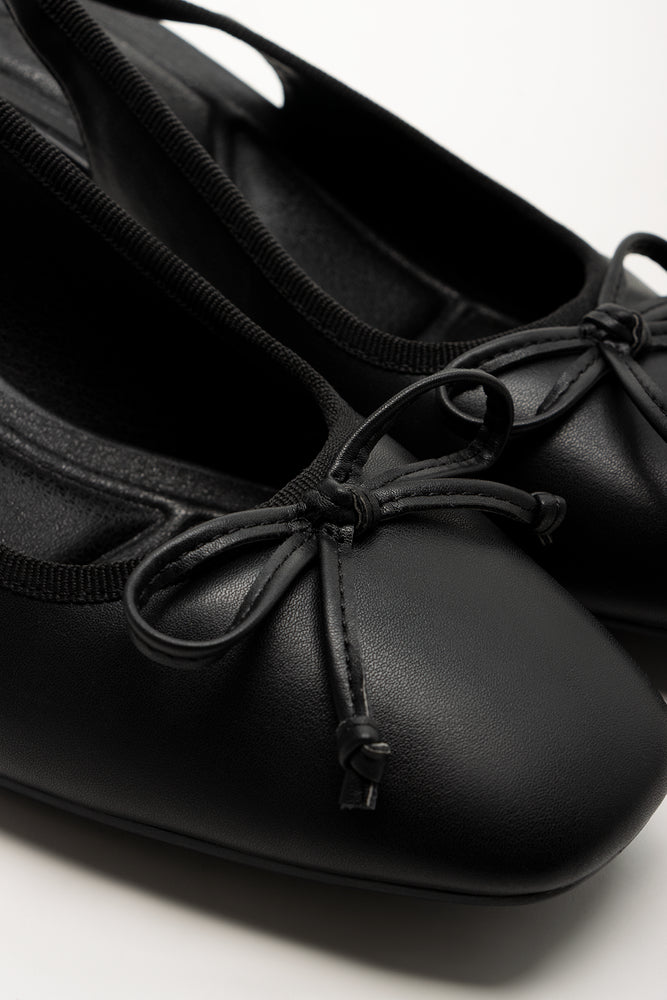 Block Slingback Heels Black (2)