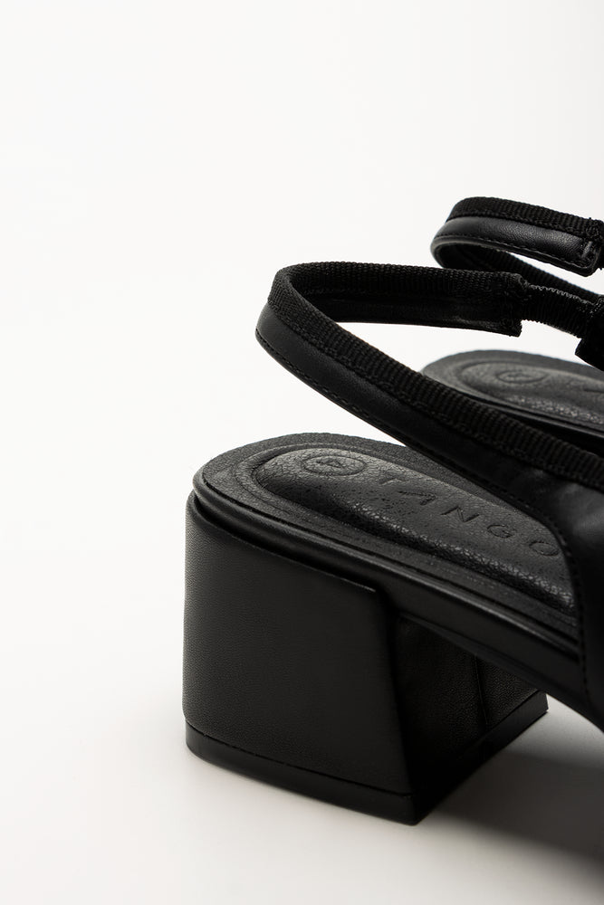 Block Slingback Heels Black (3)