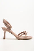 Bow Strap Heel Sandals Natural (1)