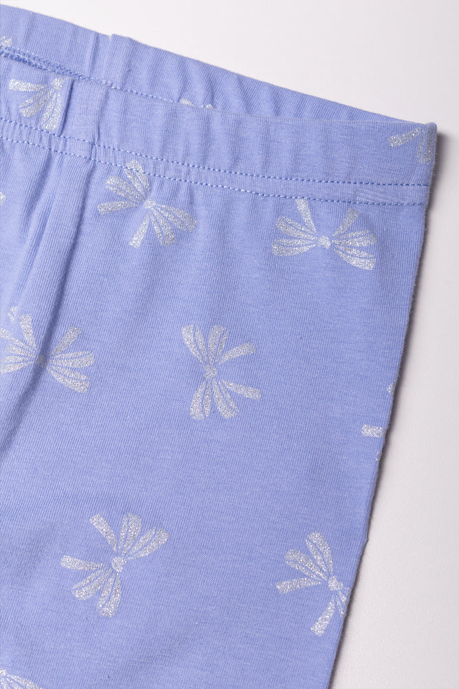 Bow Leggings Blue (1)