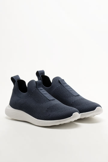 Knit Trainers Navy