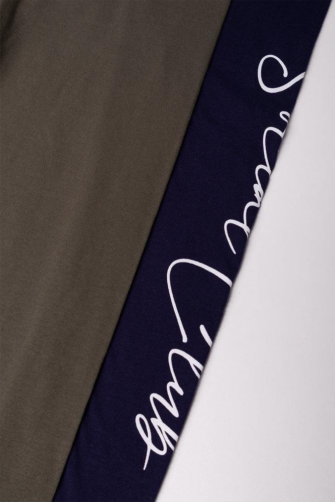 2 Pack Leggings Navy And Fatigue (1)
