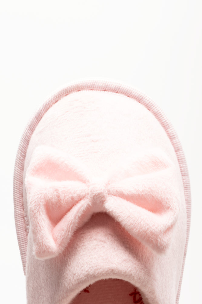 Bow Slingback Slippers Pink (4)