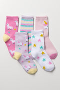 5 Pack Anklet Socks Multicolour