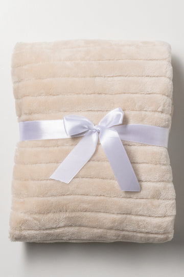 Rib Waffle Blanket Natural