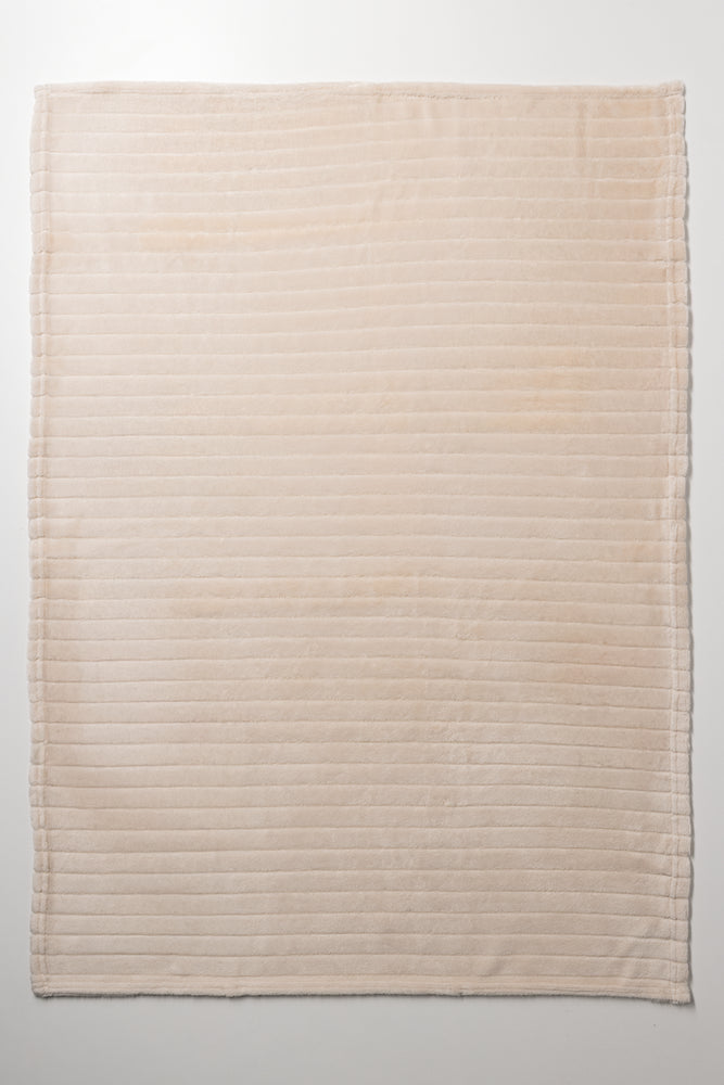 Rib Waffle Blanket Natural (2)