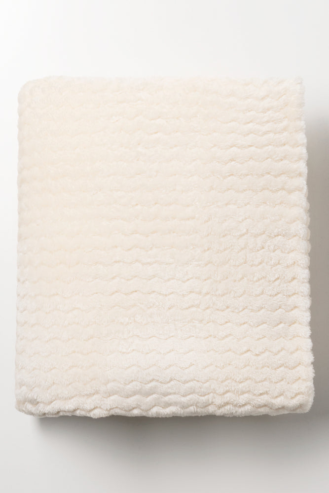 Textured Throw Cream