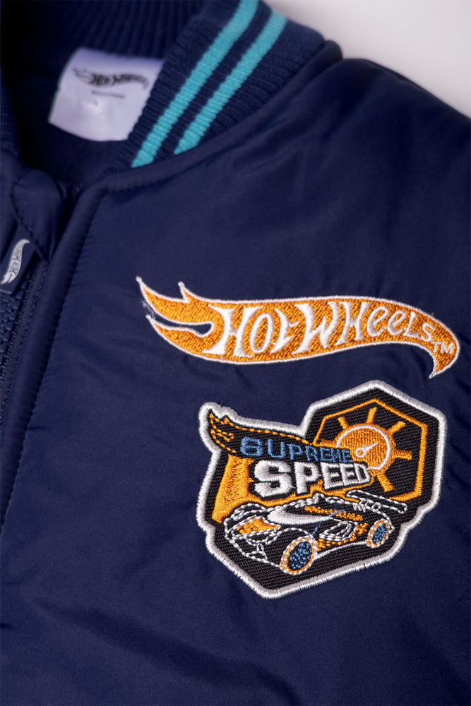 Hot Wheels Bomber Jacket Blue
