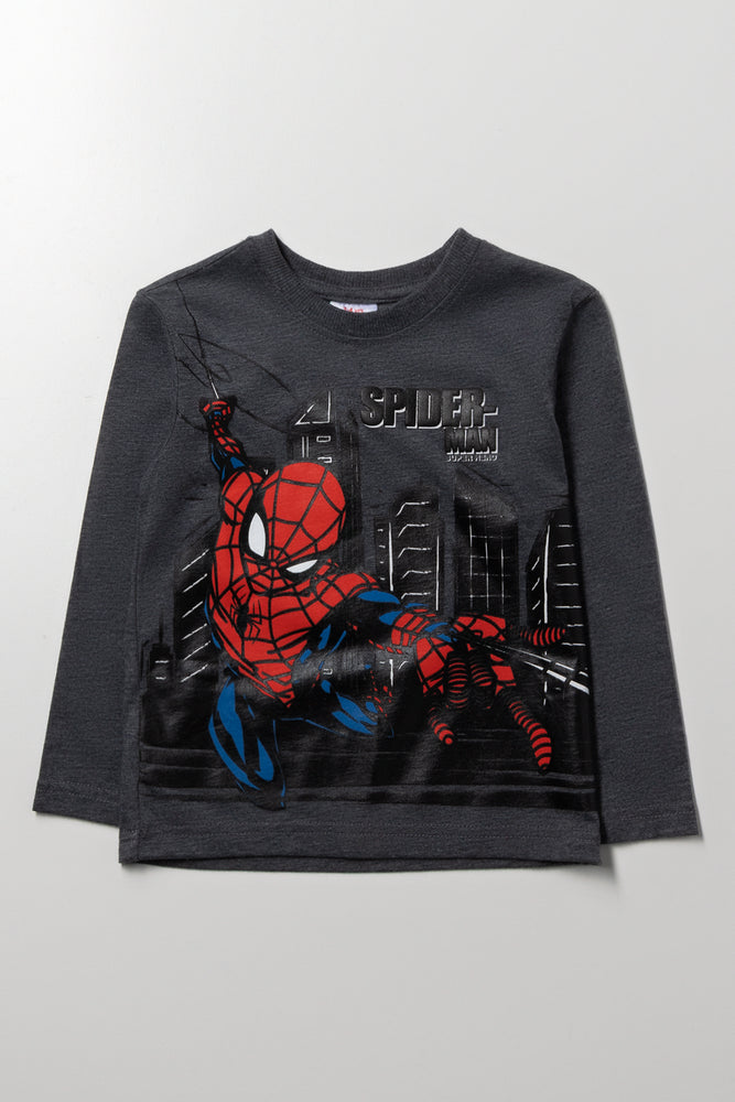Spider-Man Long Sleeve T-Shirt Dark Grey