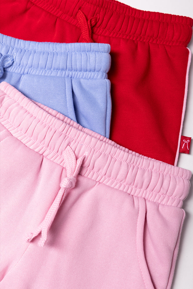 3 Pack Trackpants Red, Blue And Pink (1)