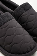 Quilted Stokie Slipper Charcoal (2)