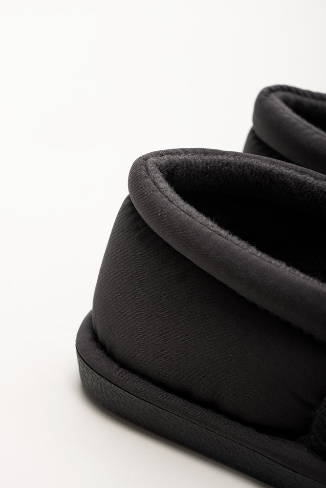 Quilted Stokie Slipper Charcoal (3)