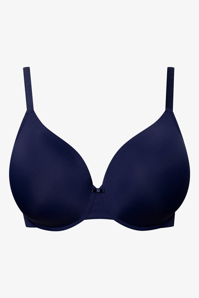Plus Size 2 Pack T-Shirt Bras Navy And Natural (4)