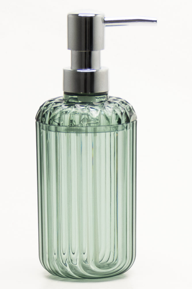 Ribbed Soap Dispenser Green