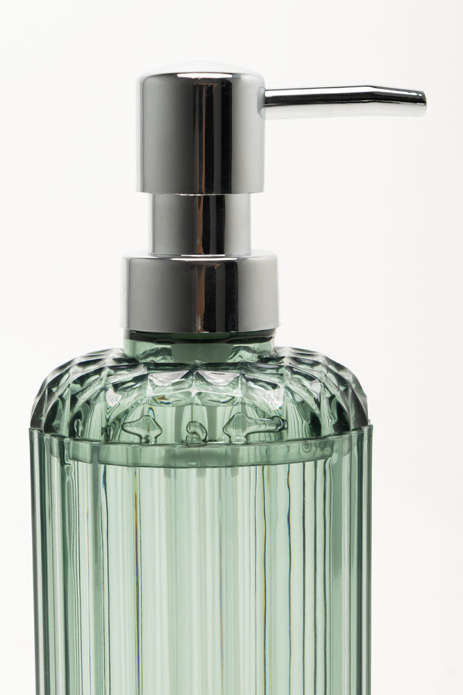 Ribbed Soap Dispenser Green