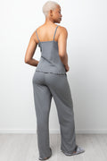 Knit Cami Pyjama Set Grey (2)