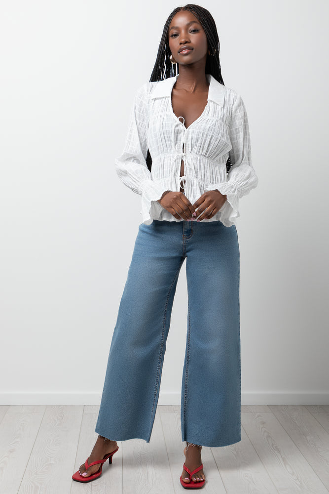 Culotte Denim Jeans Blue