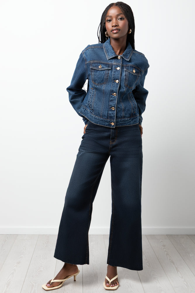 Culotte Denim Jeans Dark Blue