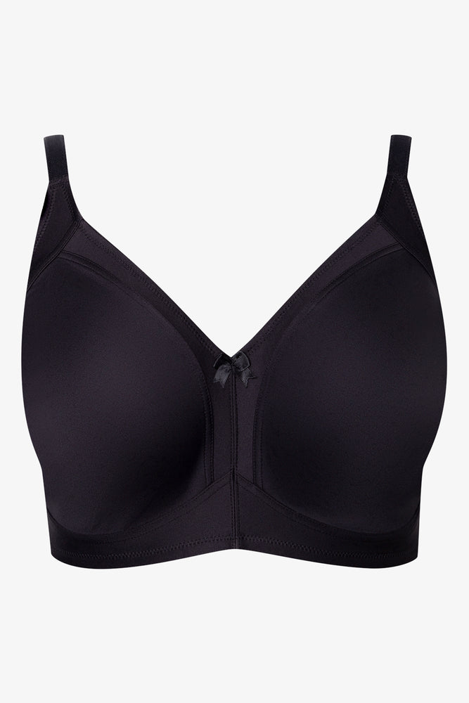 Plus Size 2 Pack Non Padded Wirefree Bras Black (3)