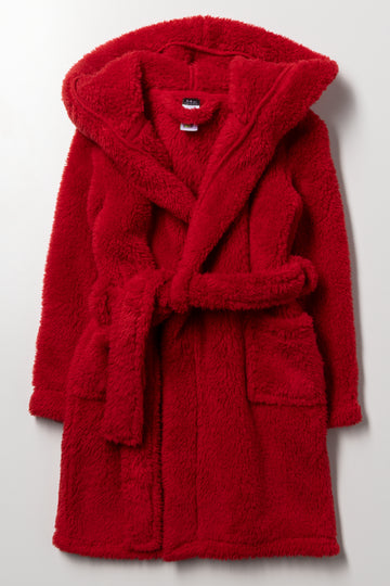 Fleece Gown Red